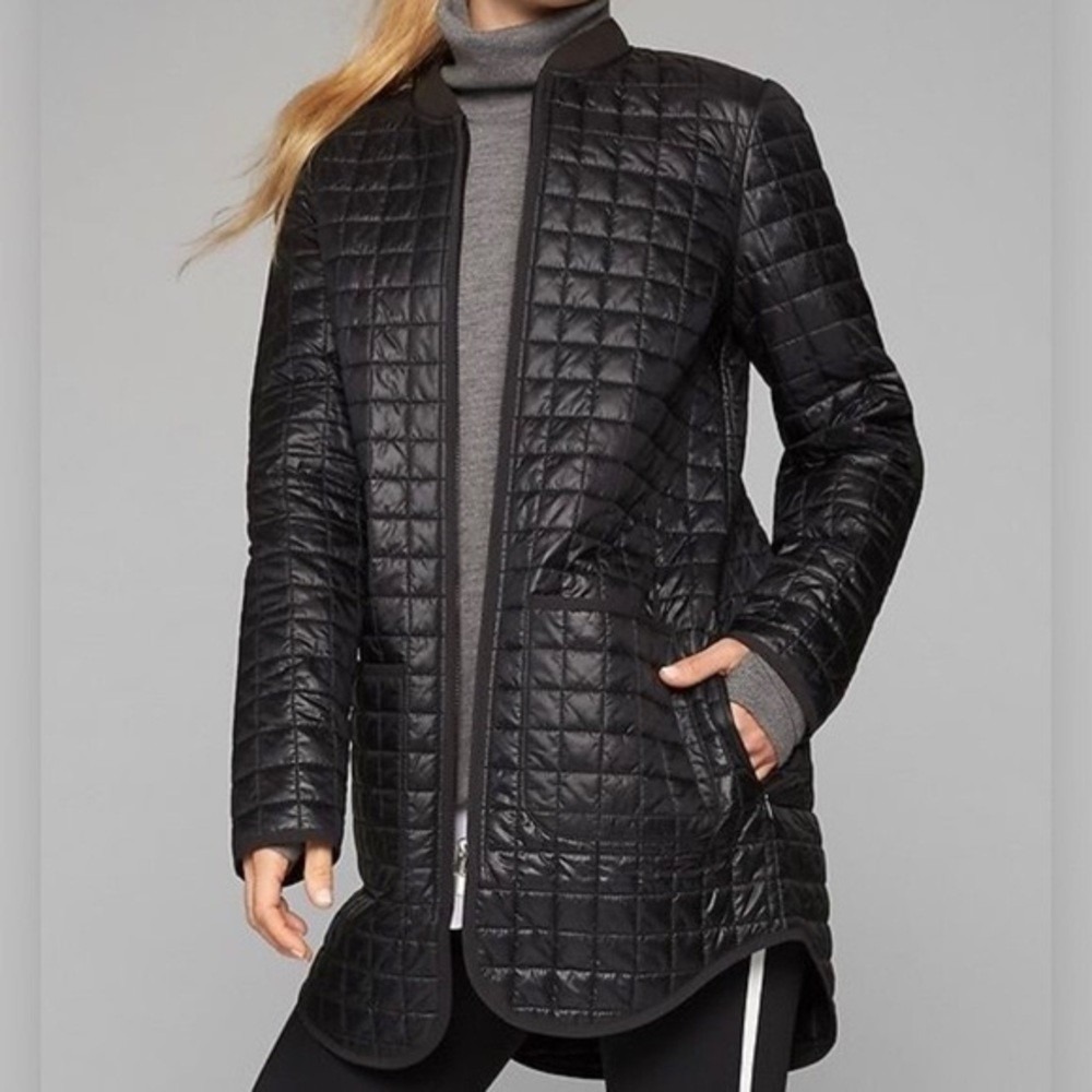 Athleta Women's XS Grandview Primaloft Shell Jacket Black Lightweight Travel